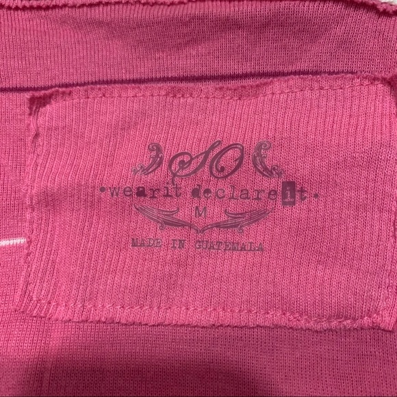 SO Pink Striped Hooded Short Sleeve Top - Picture 9 of 10